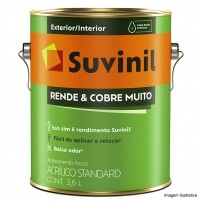 Tinta Acrlica Rende e Cobre Muito Branco Fosco 3,6L - Suvinil