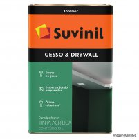 Tinta Acrlica para Gesso e Drywall Branca 18L - Suvinil