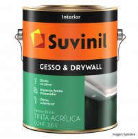 Tinta Acrlica para Gesso e Drywall Branca 3,6L - Suvinil