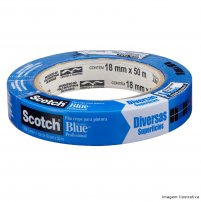 Fita Crepe Blue Tape 2090 24mmx50m - 3M
