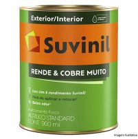 Tinta Acrlica Rende e Cobre Muito Branco 0,900L - Suvinil