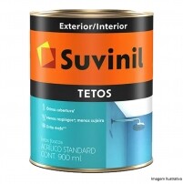 Tinta Acrlica Tetos Branco Neve Fosco 0,900L - Suvinil