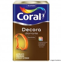 Tinta Acrlica Premium Decora Semi Brilho Branco Neve 18L - Coral