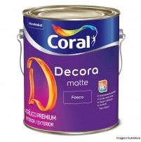 Tinta Acrlica Premium Decora Branco Neve Fosco 3,6L - Coral