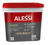 Cimento Queimado - Efeitos Especiais- Linha Criativa Prata 5Kg - Alessi