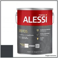 Efeito Mrmore - Linha Criativa - Black Night 3,6Kg - Alessi