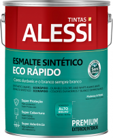 Esmalte Eco Rpido Base gua Brilhante Branco 3,6L - Alessi