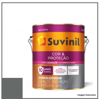 Esmalte Sinttico Brilhante Cor e Proteo Cinza Escuro - Suvinil