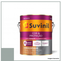 Esmalte Sinttico Brilhante Cor e Proteo Cinza Mdio - Suvinil