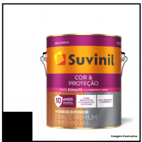 Esmalte Sinttico Fosco Cor e Proteo Preto - Suvinil