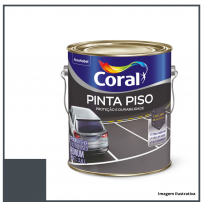 Pinta Piso Premium Cinza Escuro 3,6L - Coral