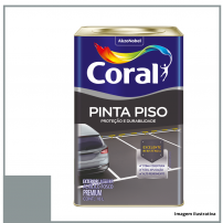Pinta Piso Premium Cinza Mdio 18L - Coral