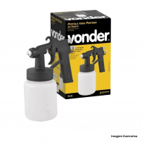 Pistola De Pintura C/ Caneca Plstica Ar Direto Ppv90 - Vonder