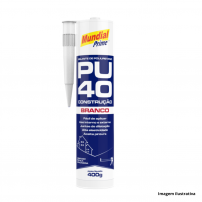 Selante de Poliuretano PU40 Branco 400g Mundial Prime