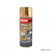 Spray Metallik Dourado 350ML Colorgin