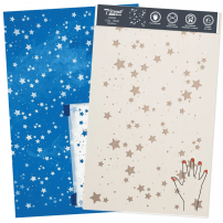Stencil Decor Infantil Stars Estrelas 90x55cm para parede