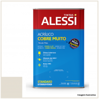 Tinta Acrlica Cobre Muito Rende Mais Algodo Egpcio 18L - Alessi