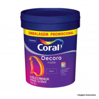 Tinta Acrlica Decora Matte Fosco Branco 20L Coral