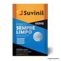 Tinta Acrlica Lavvel Fosco Branco Neve 18L  ( Sempre Limpo ) - Suvinil