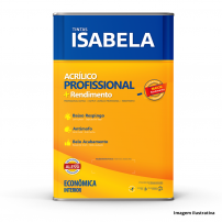 Tinta Acrlica Profissional Branco Neve 18L - Isabela