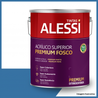 Tinta Acrlica Superior Premium Azul Indigo Fosco 3,6L - Alessi