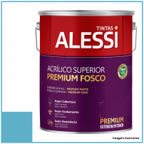 Tinta Acrlica Superior Premium Azul Laguna Fosco 3,6L - Alessi