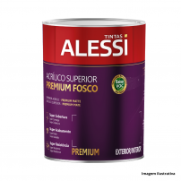 Tinta Acrlica Superior Premium Branco Neve Fosco 0,900L - Alessi