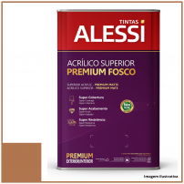 Tinta Acrlica Superior Premium Chocolate Suio Fosco 18L - Alessi