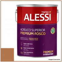 Tinta Acrlica Superior Premium Chocolate Suio Fosco 3,6L - Alessi