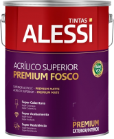 Tinta Acrlica Superior Premium Gelo Fosco 3,6L - Alessi