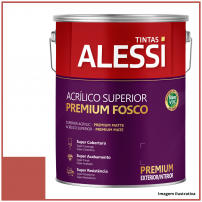 Tinta Acrlica Superior Premium Tomate Seco Fosco 3,6L - Alessi