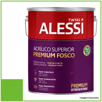 Tinta Acrlica Superior Premium Verde Tropical Fosco 3,6L - Alessi
