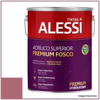 Tinta Acrlica Superior Premium Vermelho Seduo Fosco 3,6L - Alessi