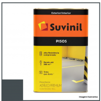 Tinta Piso Premium Fosco Cinza Escuro 18L - Suvinil