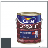 Tinta Premium Esmalte Sinttico Fosca Coralit Grafite Escuro 3,6L - Coral