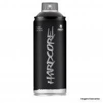 Tinta Spray MTN HARDCORE Preto Satinado 400ml Montana