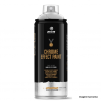 Tinta Spray MTN PRO Prata - Efeito Cromado 400ml Montana