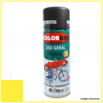 Tinta Spray Uso Geral Amarelo Para Roda 400ml - Colorgin