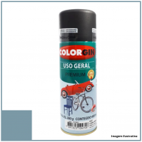Tinta Spray Uso Geral Cinza Placa 400ml - Colorgin