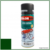 Tinta Spray Uso Geral Verde Lisa 400ml - Colorgin