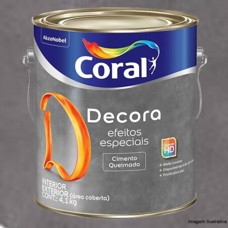 Cimento Queimado - Efeitos Especiais- Granito Molhado 4,1Kg - Coral