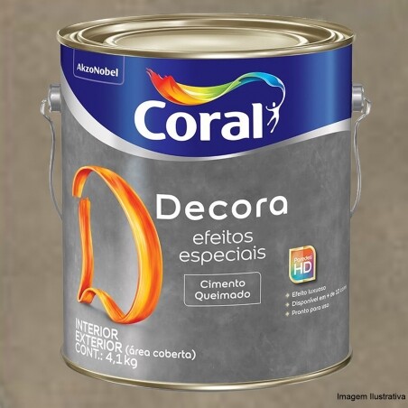 Cimento Queimado - Efeitos Especiais- Concreto 4,1Kg - Coral