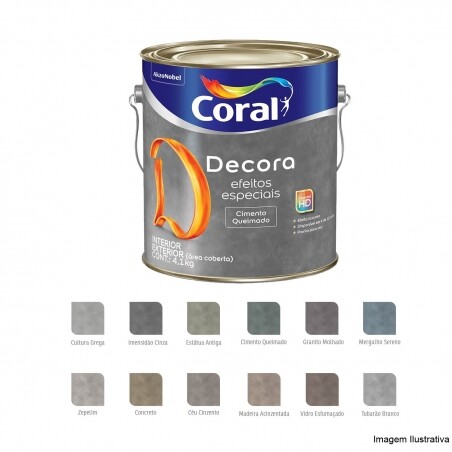 Cimento Queimado - Efeitos Especiais- Concreto 4,1Kg - Coral