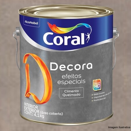 Cimento Queimado - Efeitos Especiais- Madeira Acizentada 4,1Kg - Coral