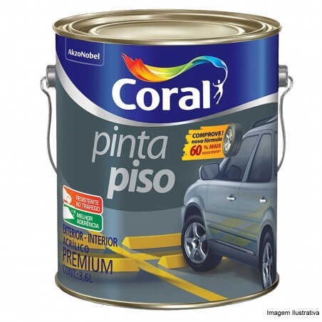 Pinta Piso Premium Branco 3,6L - Coral