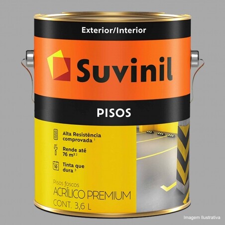 Tinta Piso Premium Fosco Cinza 3,6L - Suvinil