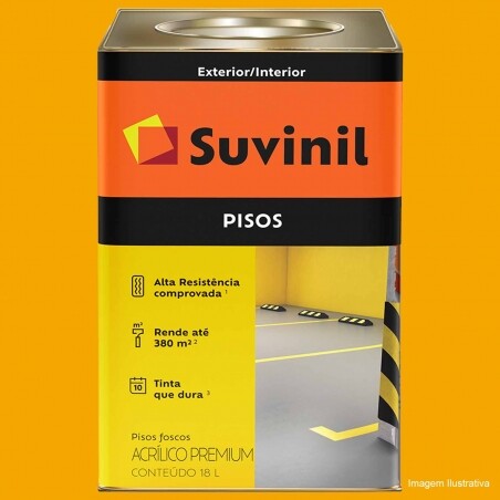 Tinta Piso Premium Fosco Amarelo 18L - Suvinil