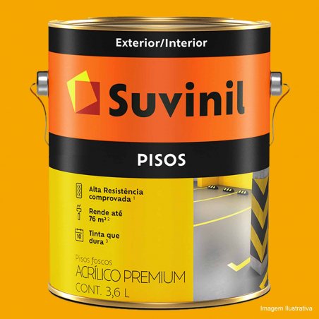 Tinta Piso Premium Fosco Amarelo 3,6L - Suvinil