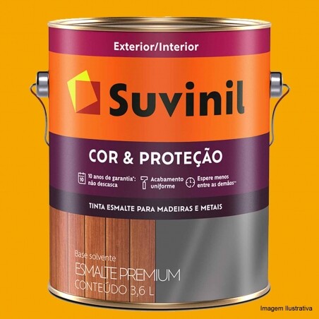 Esmalte Sinttico Brilhante Cor e Proteo Amarelo Ouro - Suvinil