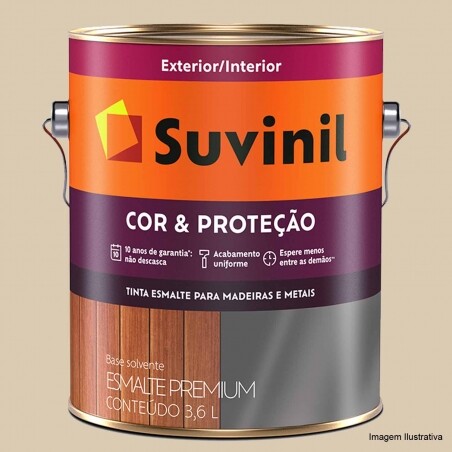 Esmalte Sinttico Brilhante Cor e Proteo Areia - Suvinil